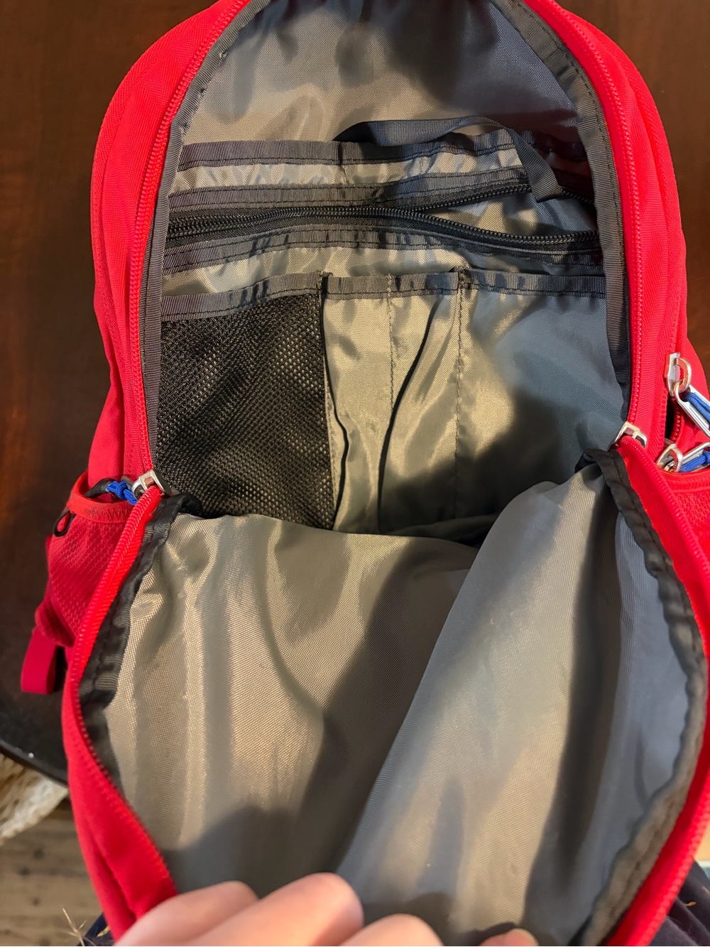 The North Face Jester Backpack - Red with White Bungee - Picture 3 of 6